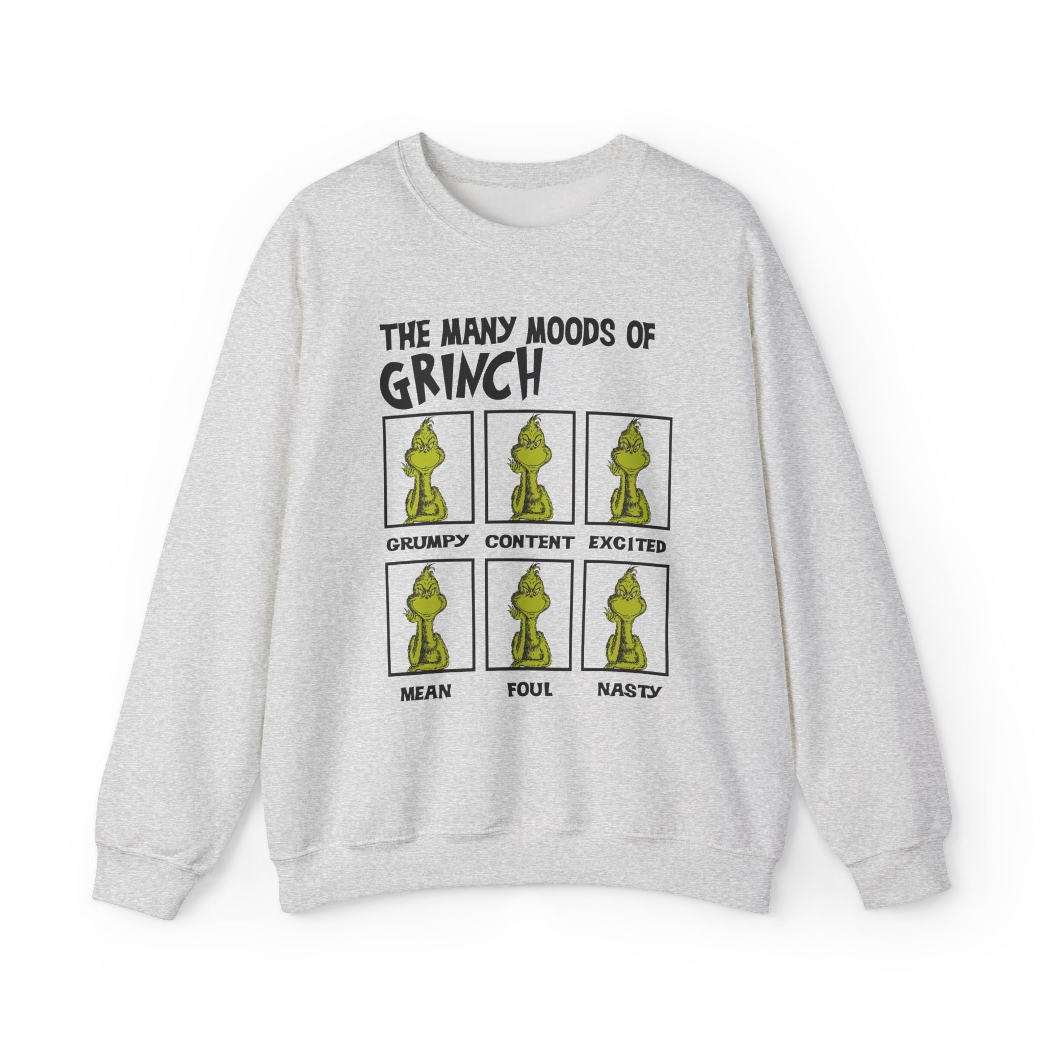Whimsical Grinch Moods Sweatshirt